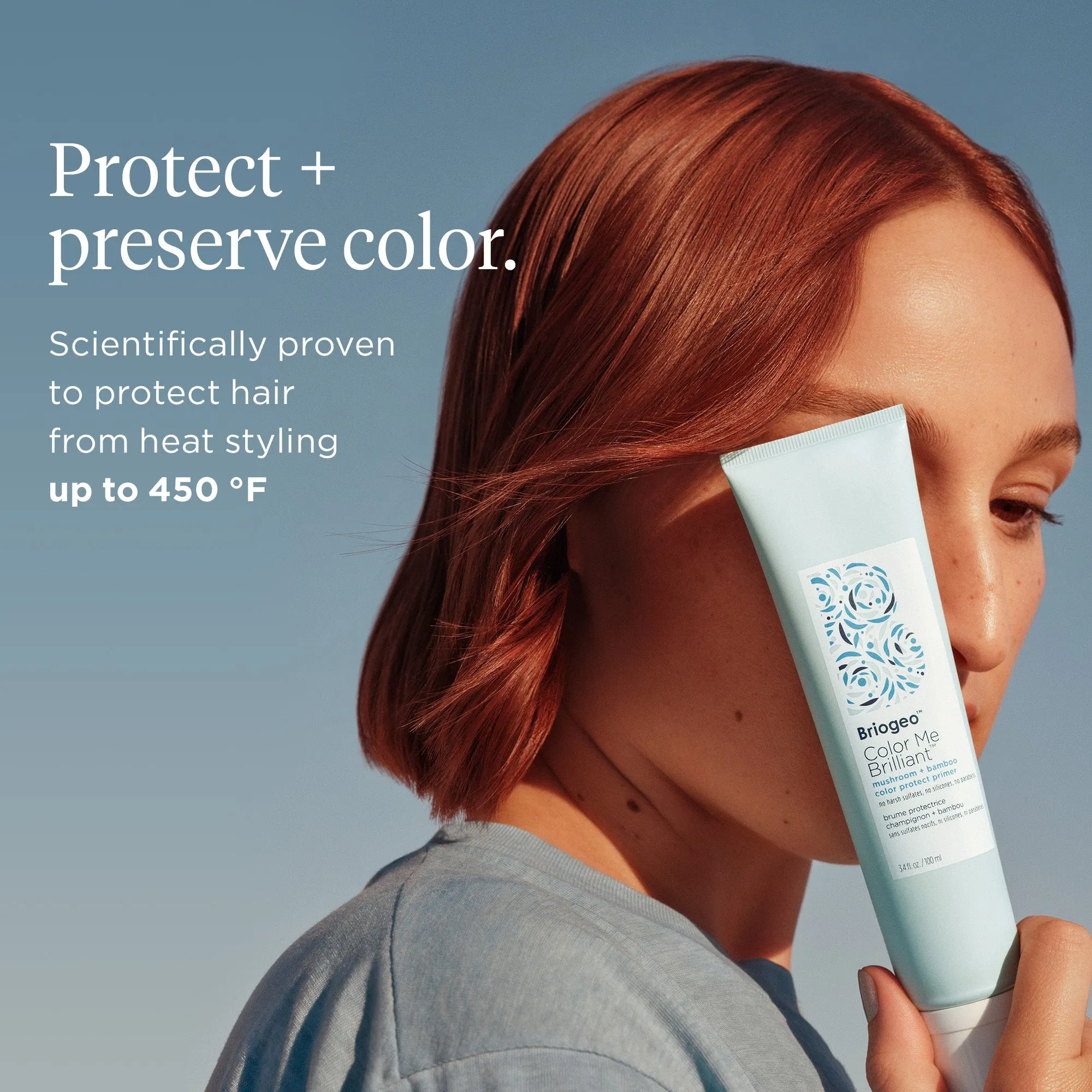 Color Me Brilliant™ Mushroom   Bamboo Hair Color   Heat Protectant Primer