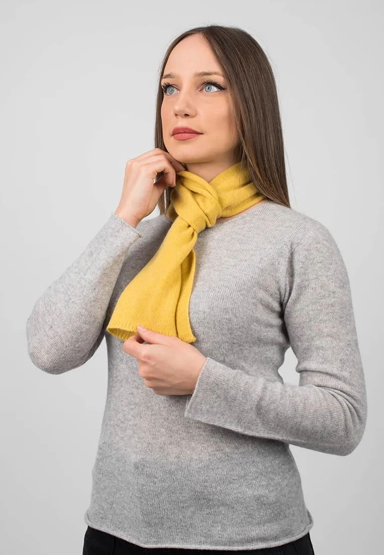 Dalle Piane Cashmere - Mini Scarf 100% cashmere - Made in Italy - Woman/Man