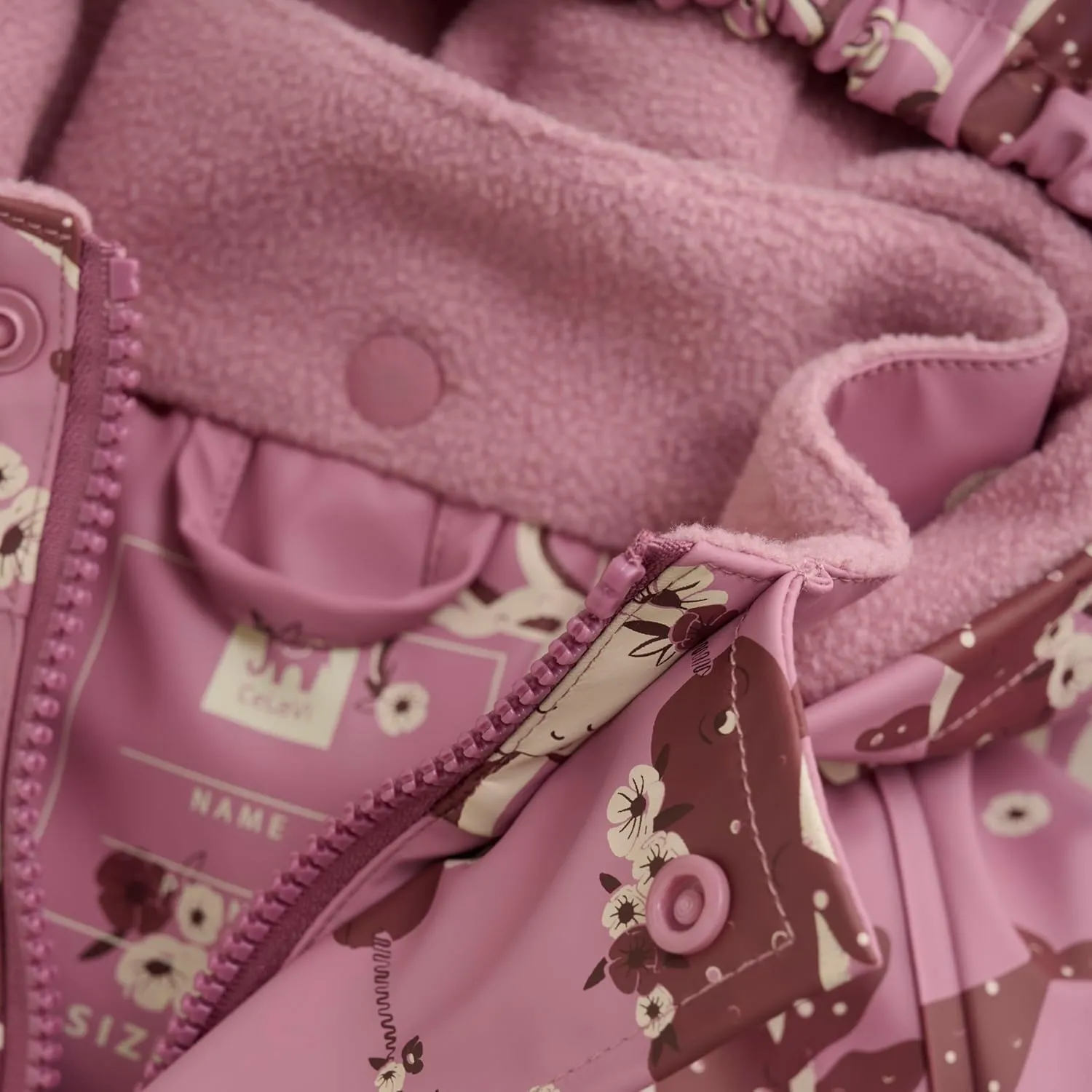 European Kids Rain and Snow Suit for Boys Girls with Detachable Hood, Waterproof Raincoat and Pants for Rain and Snow