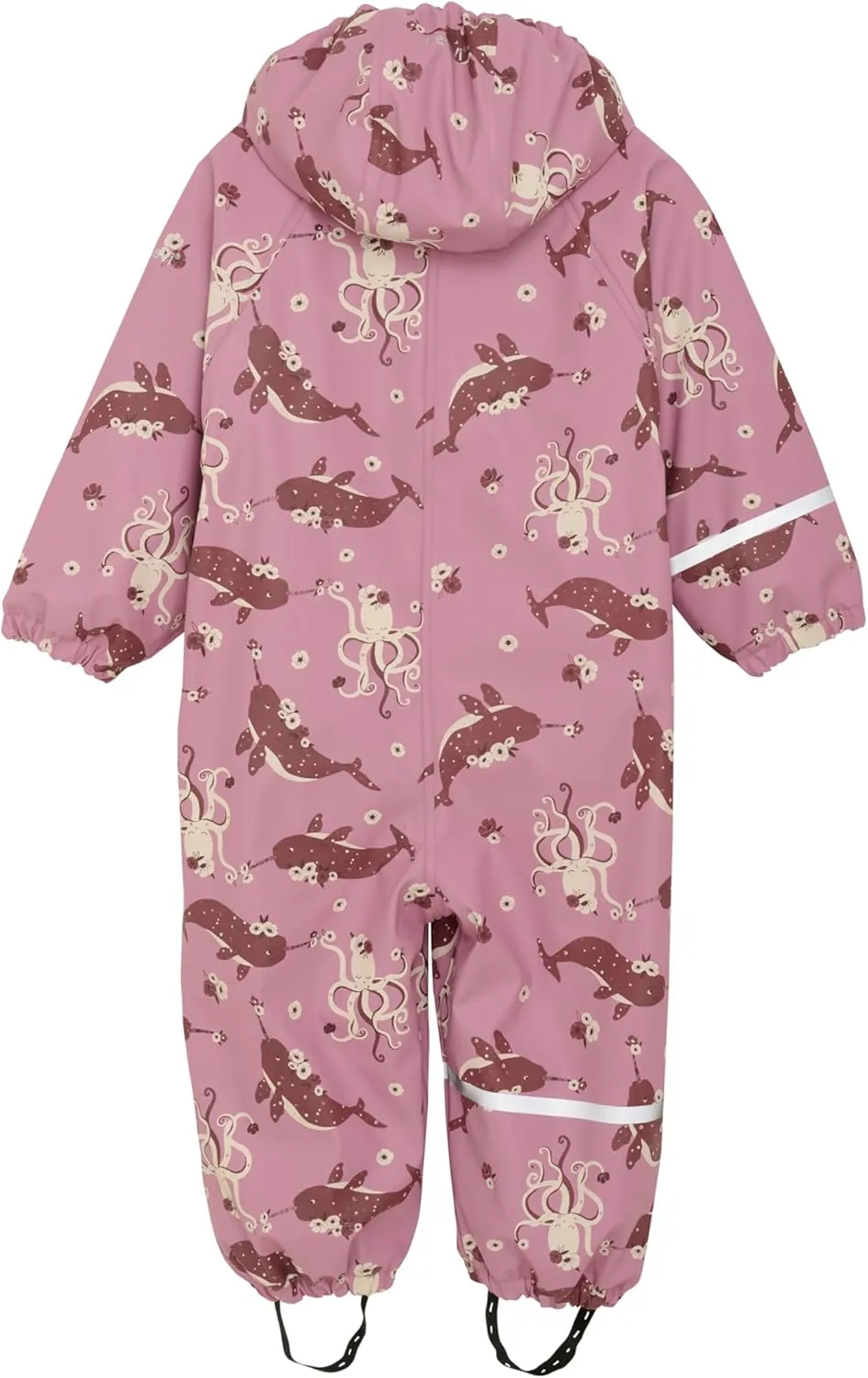 European Kids Rain and Snow Suit for Boys Girls with Detachable Hood, Waterproof Raincoat and Pants for Rain and Snow