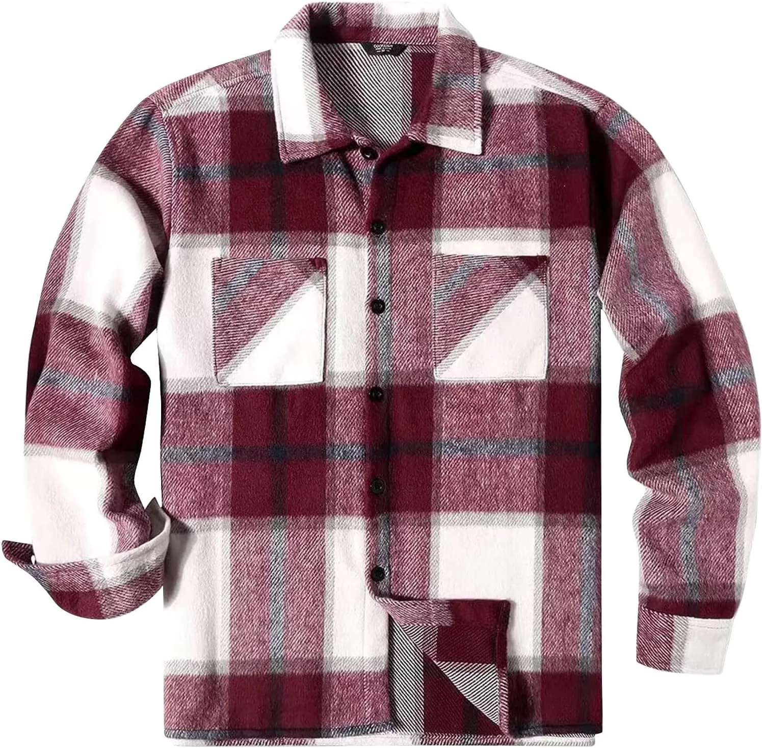 Mens Clothing Coats Jacket Vintage Jacket Coat and Long Coat Long Sleeve Button Coat White Long Sleeve Shirt Men