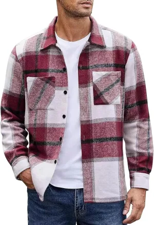 Mens Clothing Coats Jacket Vintage Jacket Coat and Long Coat Long Sleeve Button Coat White Long Sleeve Shirt Men