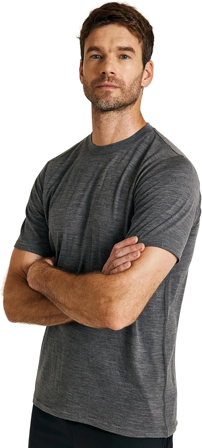 METARINO Men’s Merino Wool T-Shirt Short Sleeve Athletic Tees Lightweight Base Layer Undershirt for Running,Workout