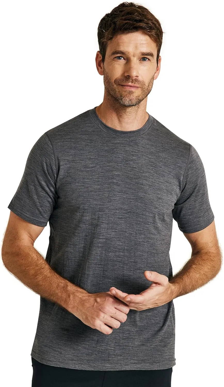 METARINO Men’s Merino Wool T-Shirt Short Sleeve Athletic Tees Lightweight Base Layer Undershirt for Running,Workout