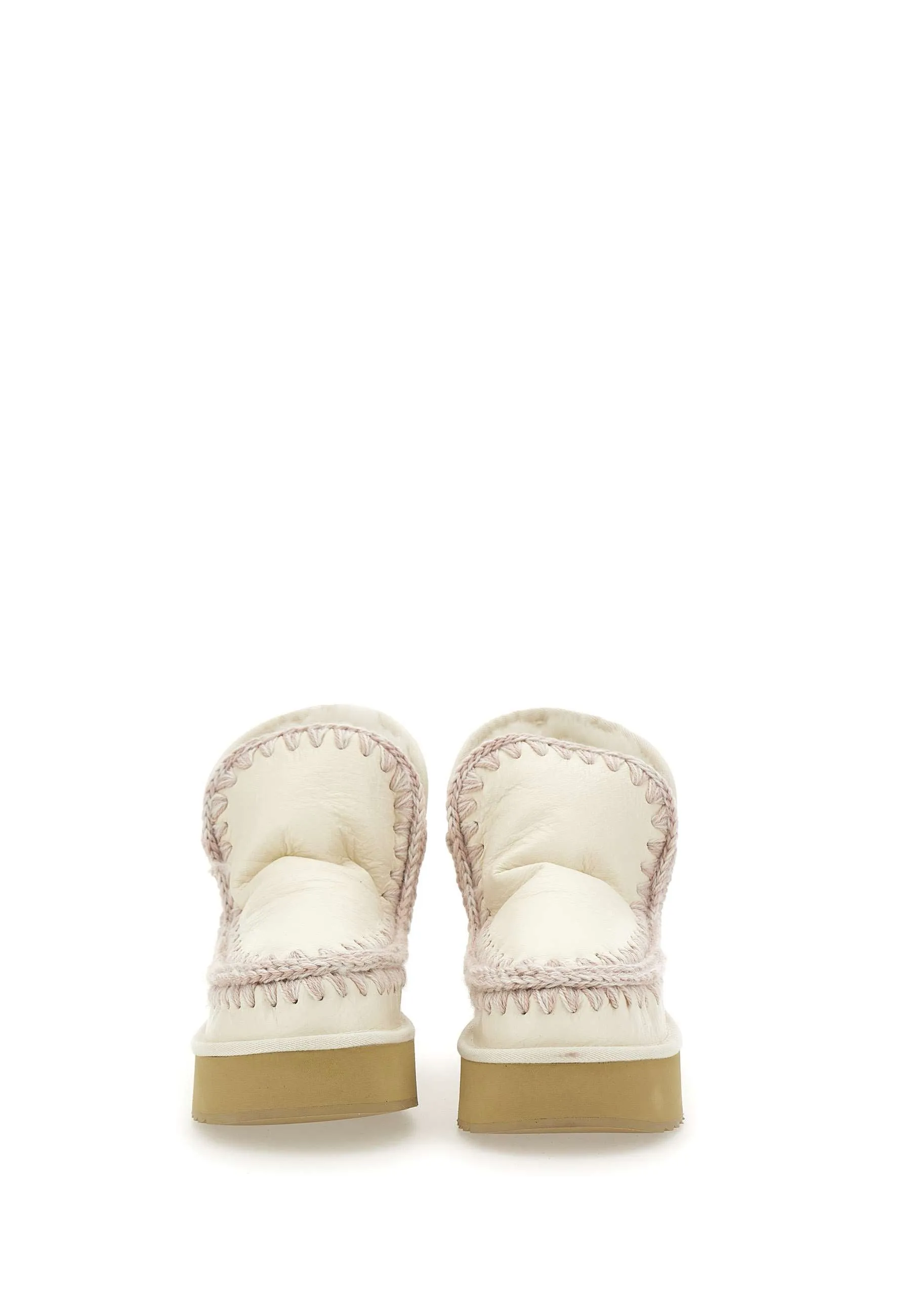 Mini Eskimo Platform Cream Boots