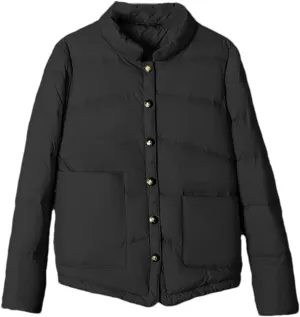Mnjyihy Women Winter Lightweight White Duck Down Jacket Short Oversize Autumn Puffer Jacket Pocket Parkas