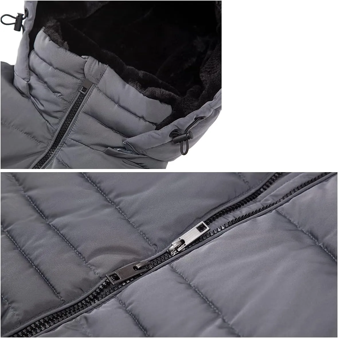 Rokka&Rolla Women's Maxi Winter Coat Long Puffer Jacket with Faux Fur Lined Hood