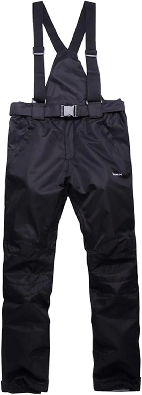 Womens Snow Pants Waterproof Snow Ski Pants Insulated Warm Winter Outdoor Snowboard Bibs with Suspenders